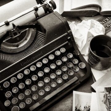 Leaving my career in media after 5 years image of a typewriter